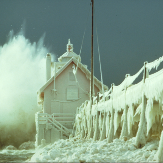Winter at the Grand Haven Light House Winter at the Grand Haven Light House